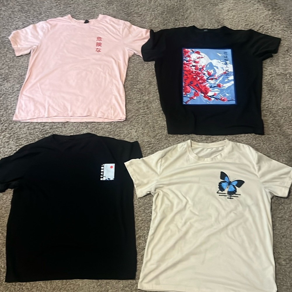 4 graphic tees with amazing designs